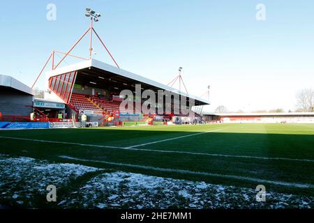 London, UK. 01st Feb, 2018. CRAWLEY, United Kingdom, DECEMBER 12: A general view of the icy conditions during Barclays FA Woman Super League between Brighton and Hove Albion and Manchester United at The People's Pension Stadium, Crawly on 12th December, 2021 Credit: Action Foto Sport/Alamy Live News