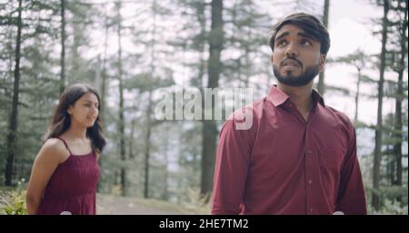 beautiful young Indian couple walking outdoors Stock Photo - Alamy