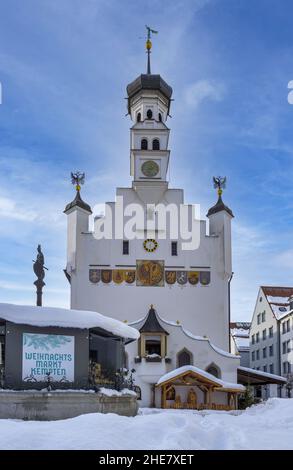 Town hall in Kempten, Allgau, Bavaria, Germany Stock Photo