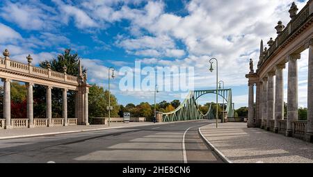 The Colonnades At The Glienicker Bridge In Berlin Wannsee Stock Photo