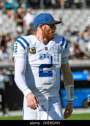 Jacksonville, FL, USA. 9th Jan, 2022. Jacksonville Jaguars quarterback Trevor  Lawrence (16) during 2nd half NFL football game between the Indianapolis  Colts and the Jacksonville Jaguars. Jaguars defeated the Colts 26-11 at