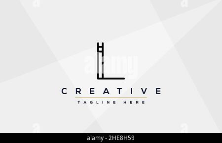 Abstract Monogram letter L Logo icon design concept. Minimalist L LL creative initial based Vector template. Graphic Alphabet Symbol Stock Vector