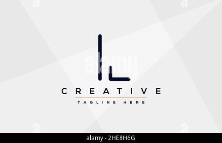 Abstract Monogram letter L Logo icon design concept. Minimalist L LL creative initial based Vector template. Graphic Alphabet Symbol Stock Vector