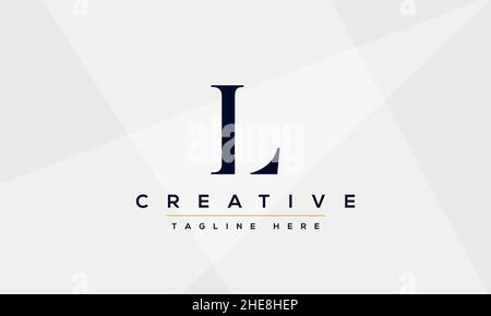 Abstract Monogram letter L Logo icon design concept. Minimalist L LL creative initial based Vector template. Graphic Alphabet Symbol Stock Vector
