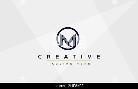 Monogram Initial Letter MM Simple Logo Graphic by Nuriyanto51