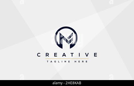 Unique modern creative elegant Letter M logo design or MM initials vector monogram symbol Stock Vector