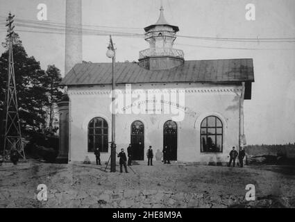 Saltsjöbadens elverk 1890-tal E. Stock Photo
