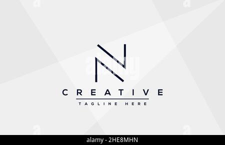 Modern creative N Logo Design and template. NN icon initial Based Monogram and Letters in vector Stock Vector