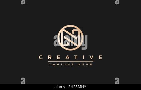 Modern creative N Logo Design and template. NN icon initial Based Monogram and Letters in vector Stock Vector