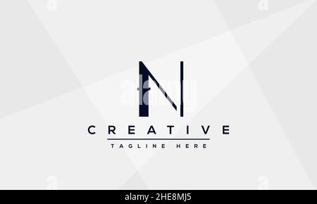 Modern creative N Logo Design and template. NN icon initial Based Monogram and Letters in vector Stock Vector