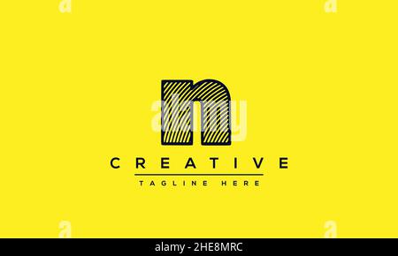 Modern creative N Logo Design and template. NN icon initial Based Monogram and Letters in vector Stock Vector