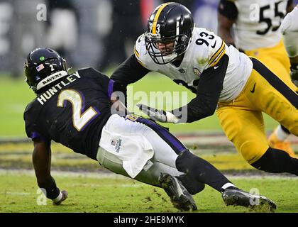 Pittsburgh Steelers linebacker Joe Schobert (93) during the second half of  an NFL football game against the Buffalo Bills in Orchard park, N.Y.,  Sunday Sept. 12, 2021. (AP/ Photo Jeffrey T. Barnes