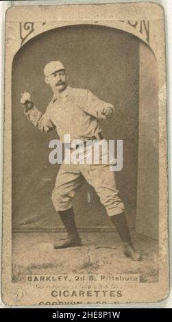 Sam Barkley, Pittsburgh Alleghenys, baseball card portrait Stock Photo