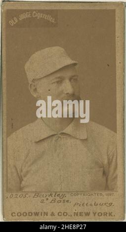 Sam Barkley, Pittsburgh Alleghenys, baseball card portrait Stock Photo