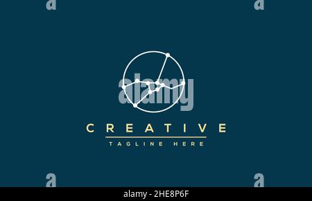 Creative abstract letter O logo design template. OO icon initial based monogram and symbol in vector Stock Vector
