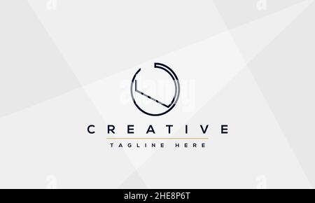 Creative abstract letter O logo design template. OO icon initial based monogram and symbol in vector Stock Vector