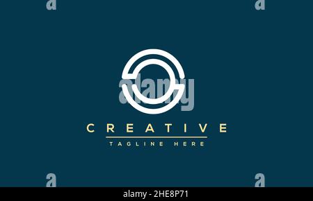 Creative abstract letter O logo design template. OO icon initial based monogram and symbol in vector Stock Vector