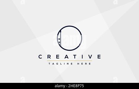 Creative abstract letter O logo design template. OO icon initial based monogram and symbol in vector Stock Vector