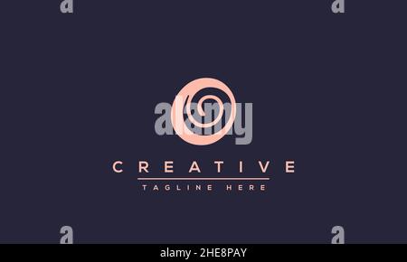 Creative abstract letter O logo design template. OO icon initial based monogram and symbol in vector Stock Vector