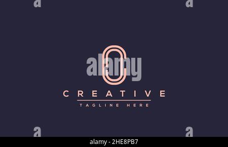 Creative abstract letter O logo design template. OO icon initial based monogram and symbol in vector Stock Vector