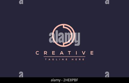 Creative abstract letter O logo design template. OO icon initial based monogram and symbol in vector Stock Vector