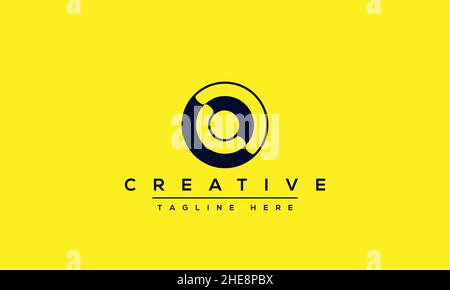 Creative abstract letter O logo design template. OO icon initial based monogram and symbol in vector Stock Vector