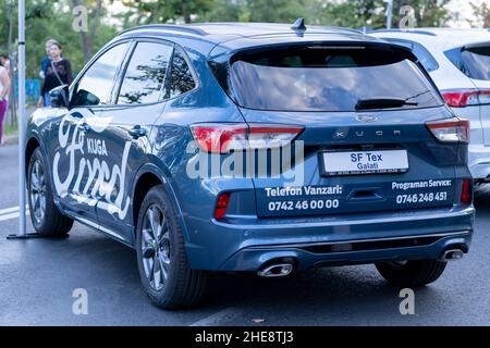 Galati, Romania - September 15, 2021: 2021 Kuga Ecoboost Hybrid SUV Stock Photo