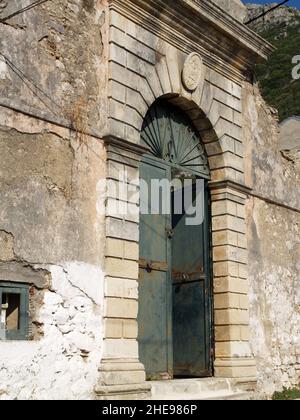 Archway in Skripero, Corfu, Greece Stock Photo