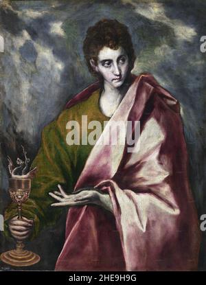 San Juan Evangelista (El Greco, Stock Photo