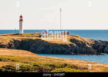 Cape Race Lighthouse, Cape Race, Avalon Peninsula, Newfoundland, Canada. Stock Photo
