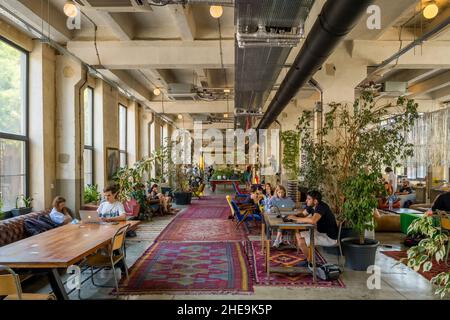 Modern cultural center Fabrika in Tbilisi, Georgia. Stock Photo