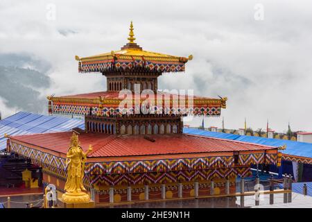 Statue and sculpture at Great Buddha Dordenma, Thimphu, Bhutan Stock Photo