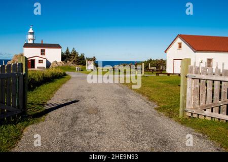 Lobster Cove Head Lighthouse, Lobster Cove, Newfoundland, Canada. Stock Photo