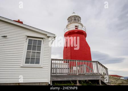 Long Point Lighthouse, Crow Head, North Twillingate Island, Newfoundland, Canada. Stock Photo