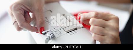 Detailed picture of workshop work Stock Photo