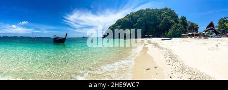 Aerial view of Koh Khai Nok in Phuket, Thailand Stock Photo