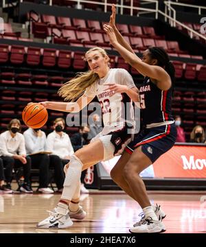 Stanford forward Cameron Brink (22) in the first half of an NCAA ...