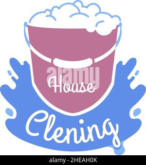 House cleaning service company helping with home Stock Vector