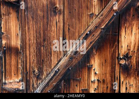 brown old panel  wood background Stock Photo