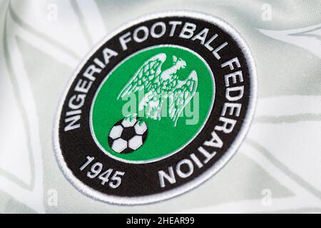 Close up of Nigeria national team, Nike football kit. AFCON 2022 Stock  Photo - Alamy