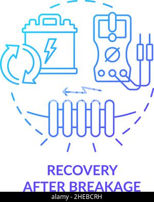 Recovery after breakage concept icon Stock Vector Image & Art - Alamy