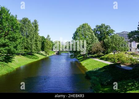The Canal in Riga, Latvia Stock Photo