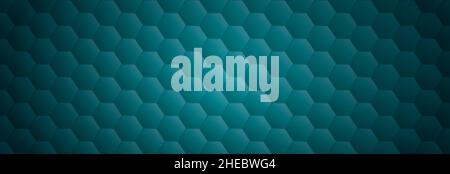 dark abstract honeycomb background banner template vector Stock Vector