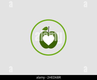 Food, healthy, eating icon. Vector illustration. Flat design. Stock Vector