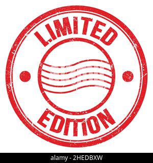 LIMITED EDITION text written on red round postal stamp sign Stock Photo