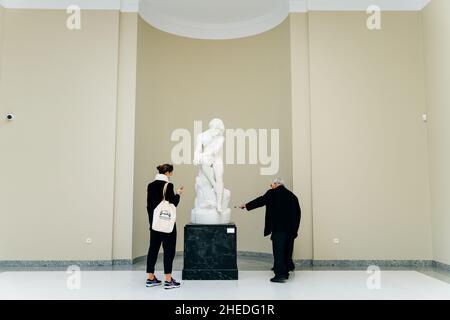 Soares dos Reis museum inside, Porto, Portugal - nov, 2021 Stock Photo