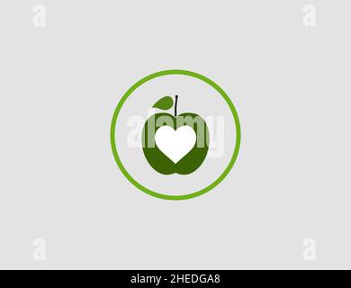Food, healthy, eating icon. Vector illustration. Flat design. Stock Vector
