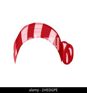 Red womens hair bandana vector illustration Stock Vector