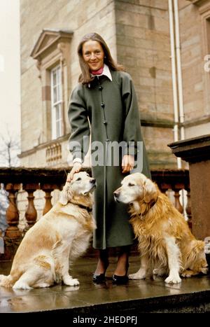 Lady Penelope Cobham at Hagley Hall 1989 Stock Photo