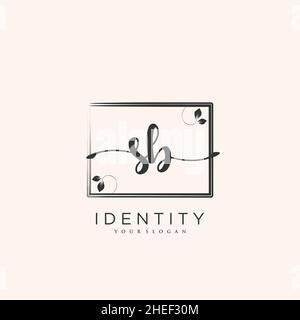 SB Handwriting logo vector art of initial signature, wedding, fashion, jewerly, boutique, floral and botanical with creative template for any company Stock Vector